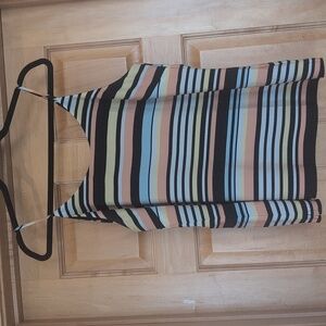 The Limited Women's Multi Color Striped Spaghetti Strap Tank Blouse
